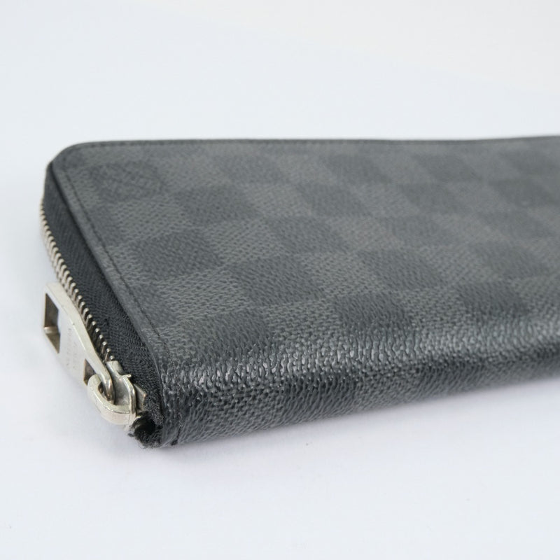 Louis Vuitton Damier Graphite Zippy Wallet Vertical N63095 Long Unisex