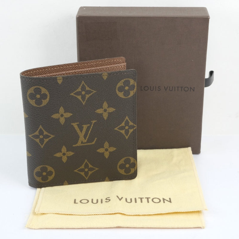 【LOUIS VUITTON】ルイ・ヴィトン
 札入れ カード入10枚 二つ折り財布
 モノグラムキャンバス 茶 メンズ 二つ折り財布
Aランク