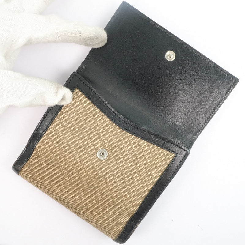 [구찌] 구찌 035.0416.2106 bi -fold 지갑 송아지 x 캔버스 베이지 색 여성 비 -폴드 지갑