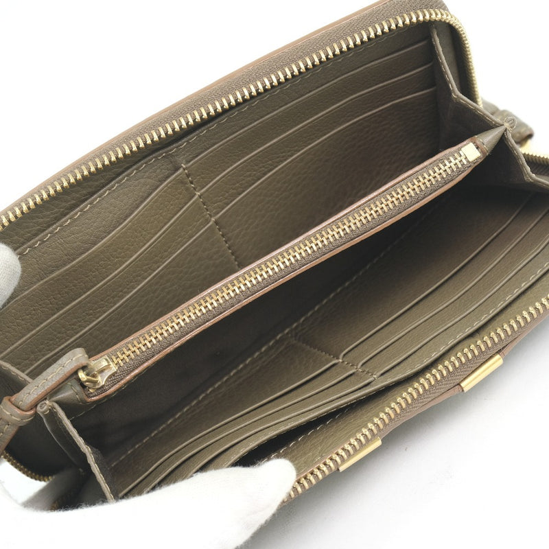 [Chloe] Chloe Round Zipper 3P0571-161 Long Billet Barrie Damas Long Wallet A Rank