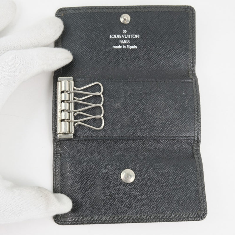 [LOUIS VUITTON] Louis Vuitton Multicre 4 M30522 Key Case Taiga Black Unisex Key Case