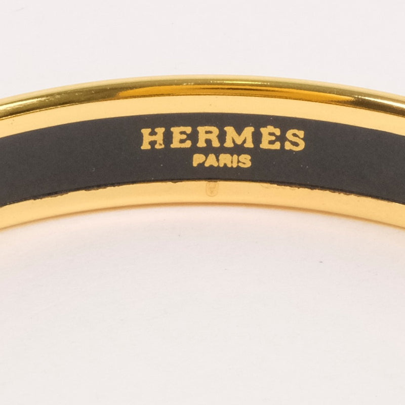 HERMES】エルメス エマイユ バングル 金メッキ ゴールド レディース