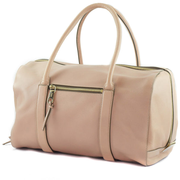 [Chloe] Chloe Boston Handbag Becerro Pink Beige Ladies Handbag A Rank