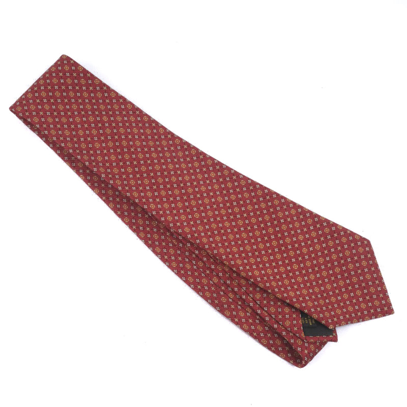 LOUIS VUITTON Tie Silk RED Men's