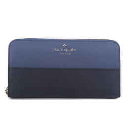 [Kate Spade] Kate Spade Round Spade Round Willet Long Leather Blue Ladies Long A-Rank