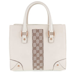 [GUCCI] Gucci 120895 GG Canvas x Leather Tea Ladies Handbag