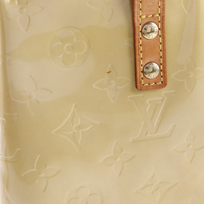 [LOUIS VUITTON] Louis Vuitton Lead PM M91144 Monogram Verni Beige MI0093 Engraved Ladies Handbag