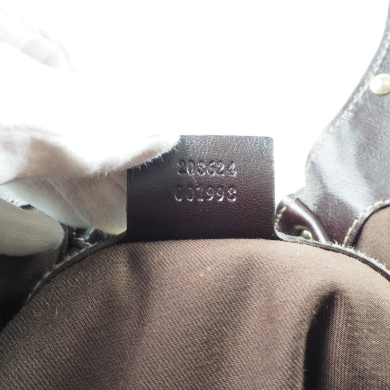 [Gucci] Gucci Bag 203624 GG帆布茶女士手提袋A级