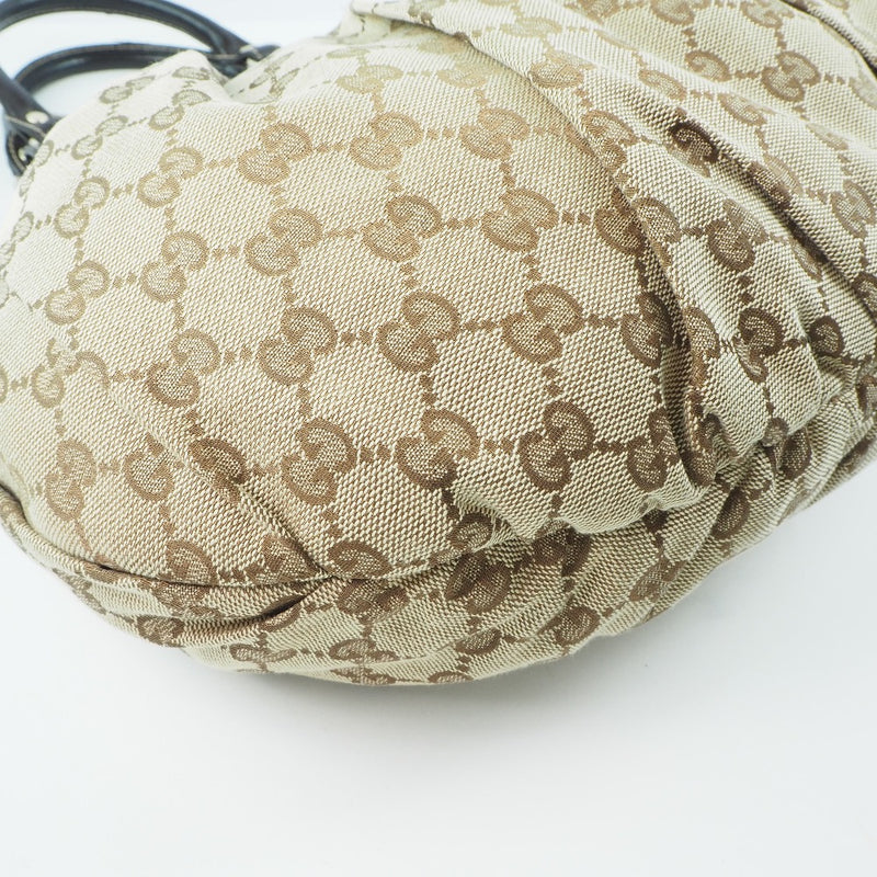 [Gucci] Gucci Bag 203624 GG Canvas Tea Ladies Tote Bag A-Rank