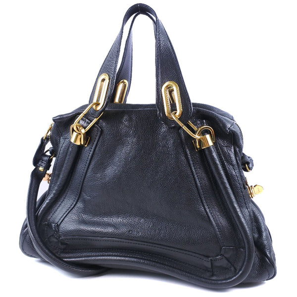 [CHLOE] Chloe Palati 2way Shoulder Calf Black Ladies Handbag
