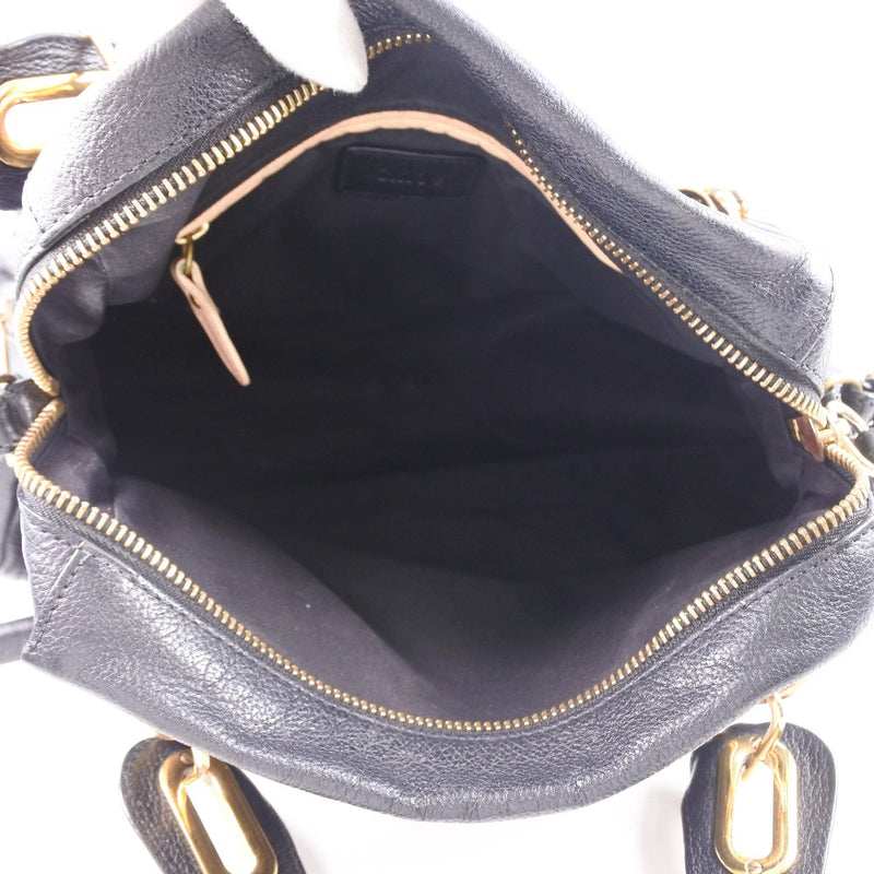 [CHLOE] Chloe Palati 2way Shoulder Calf Black Ladies Handbag