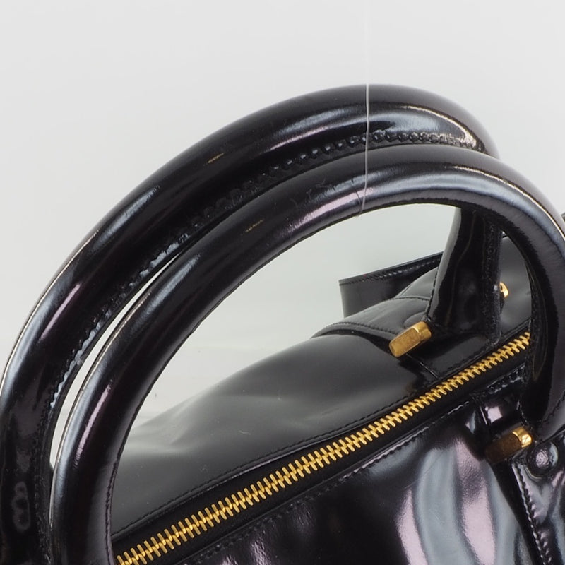 [香奈儿]香奈儿波士顿袋2way肩部patent Leather Leaties手提包