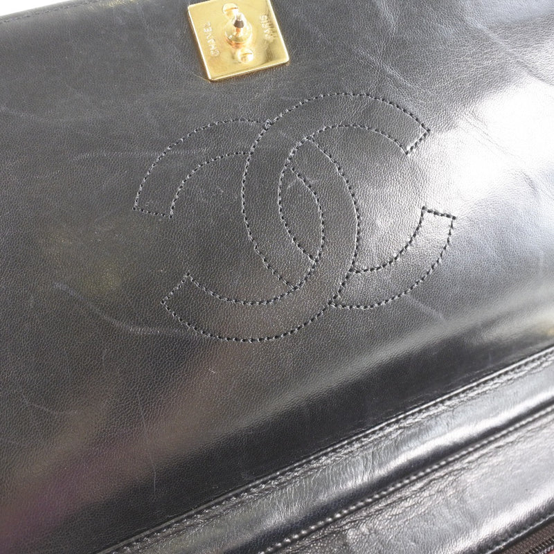 [CHANEL] Chanel Chain Shoulder Matrasse Lambskin Black Ladies Shoulder Bag