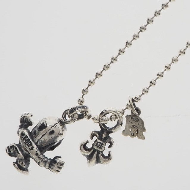 【CHROME HEARTS】クロムハーツ
 フォティハリスティーター リリーフレア インシャルM シルバー925 シルバー ユニセックス ネックレス
A+ランク