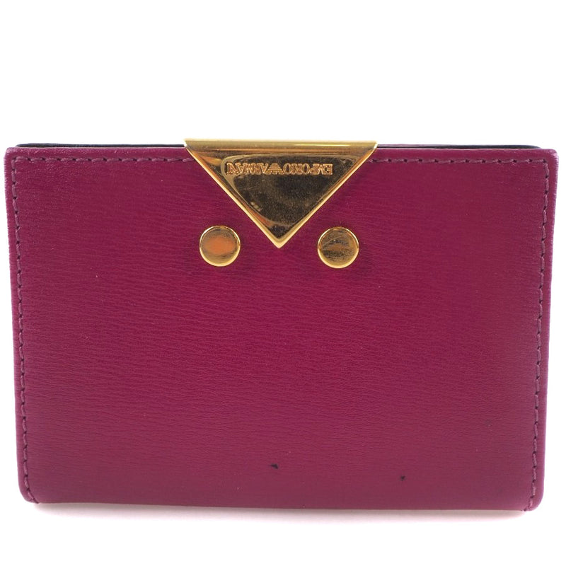 [ARMANI] Emporio Armani Caf Purple Ladies Card Case