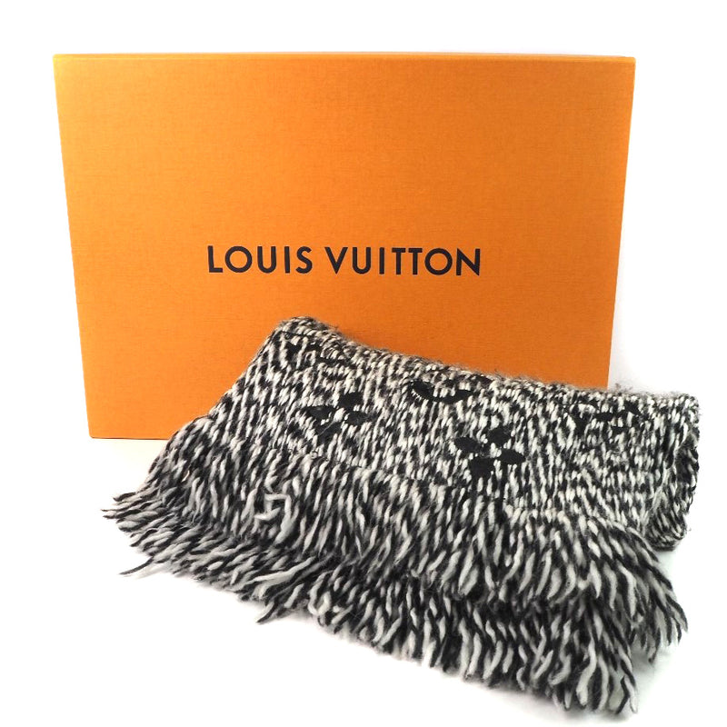 Louis Vuitton] Louis Vuitton Eschargomania Mix Muffler M70423 Wool x Silk  Black Ladies Muffler – KYOTO NISHIKINO