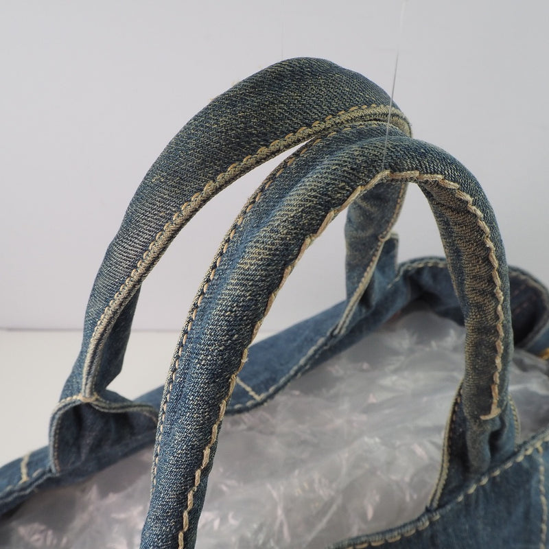 [PRADA] Prada Kana Patot B1872B Denim Ladies Tote Bag