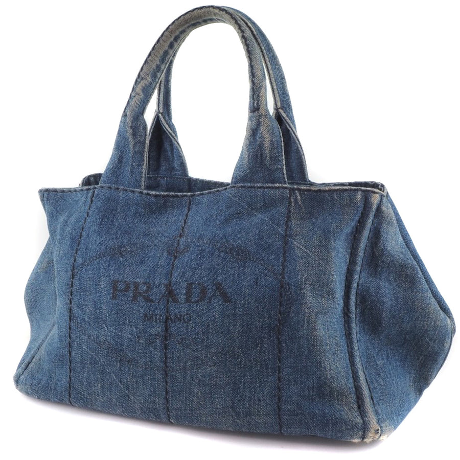 PRADA】プラダ カナパトート B1877B デニム 青 レディース トートバッグ B-ランク – KYOTO NISHIKINO