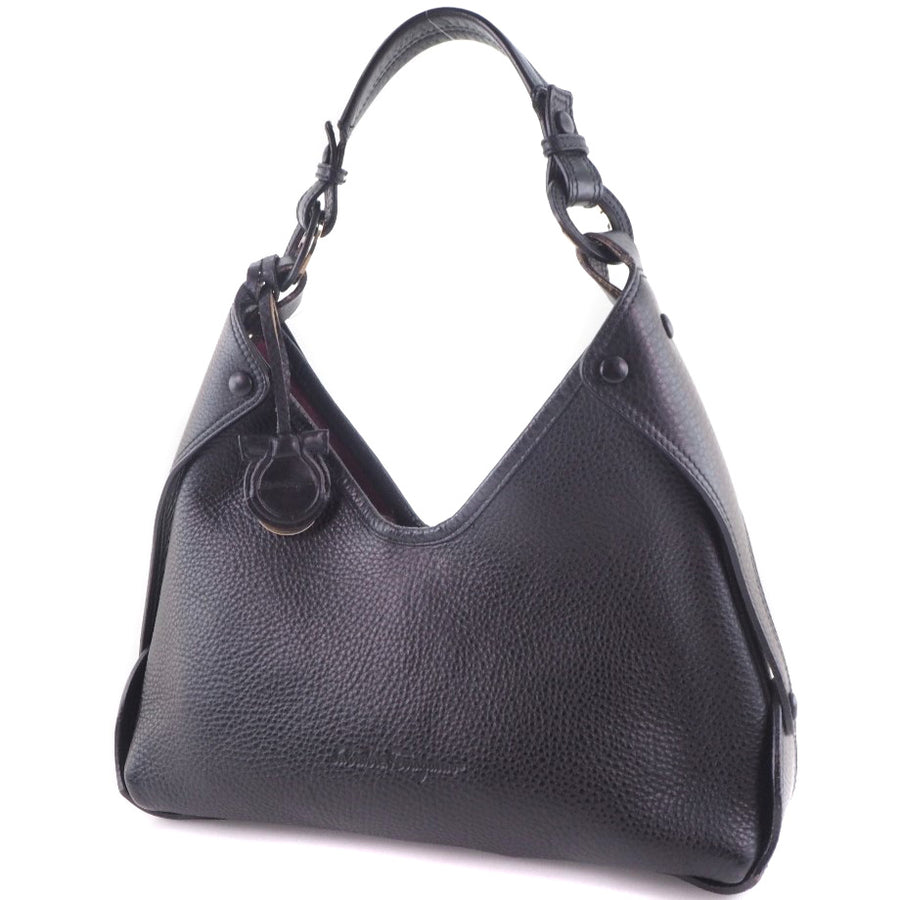 サルヴァトーレ フェラガモ レディース カーフ ワンショルダーバッグ Salvatore Ferragamo】サルヴァトーレフェラガモ カーフ 黒 レディース