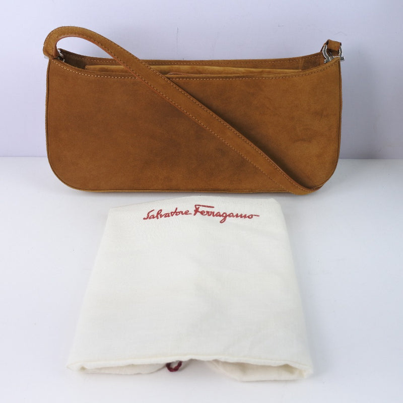 [Salvatore Ferragamo] Salvatore Ferragamoswed tea Ladies Shoulder Bag A Rank