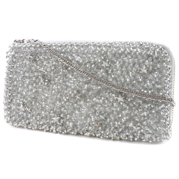[Anteprima] Anteprima Chain Wallet Party Bag Wire Code Silver Ladies Long Wallet A Rank
