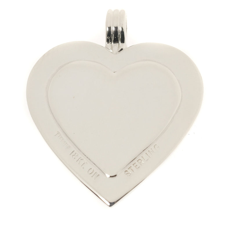 [Tiffany & Co.] Tiffany Heart Combine Color Silver 925 × K18 골드 유니osex 펜던트 상단 순위