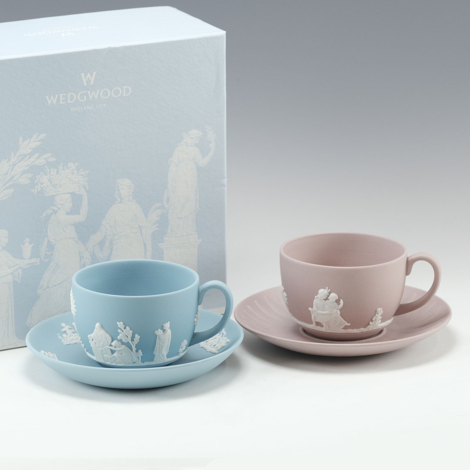 【Wedgwood】ウェッジウッド ジャスパー カップ&ソーサー×2 食器