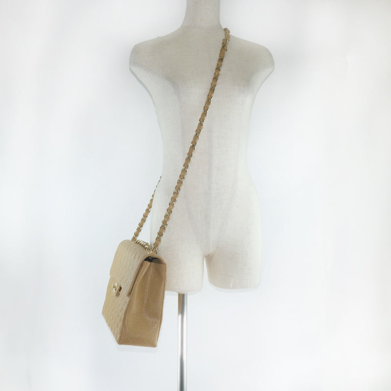 CHANEL] Chanel Chain Shoulder Matrasse 30/Decamato A11869 Shoulder bag Mat  Cabian Skin Beige Ladies Shoulder Bag A rank – KYOTO NISHIKINO