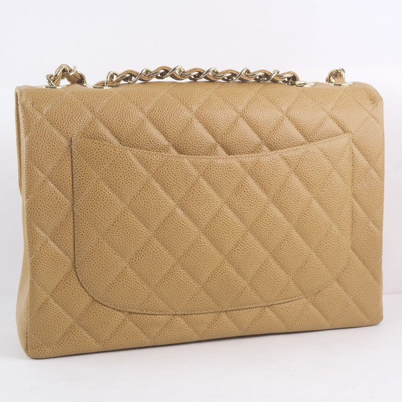 [CHANEL] Chanel Chain Shoulder Matrasse 30/Decamato A11869 Shoulder bag Mat Cabiaskin Beige Ladies shoulder Bag A Rank