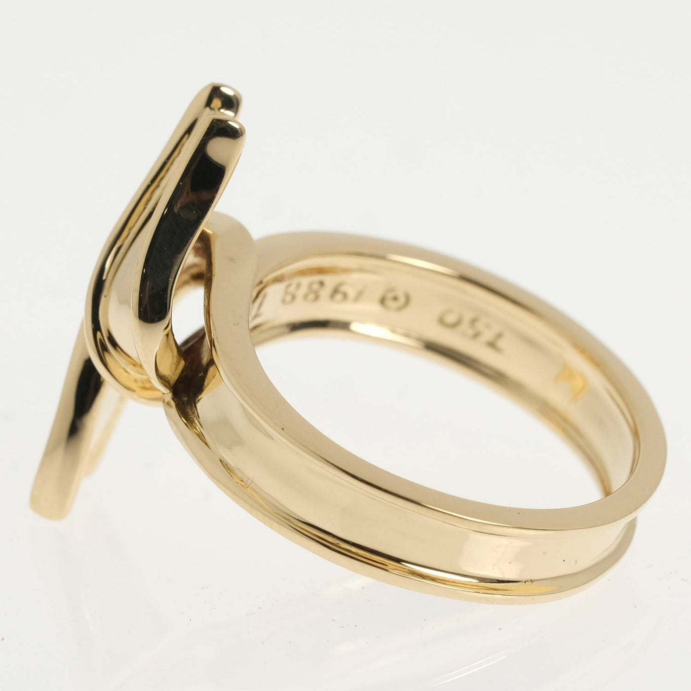 TIFFANY&Co.】ティファニー ビンテージ リボン モチーフ K18ゴールド 