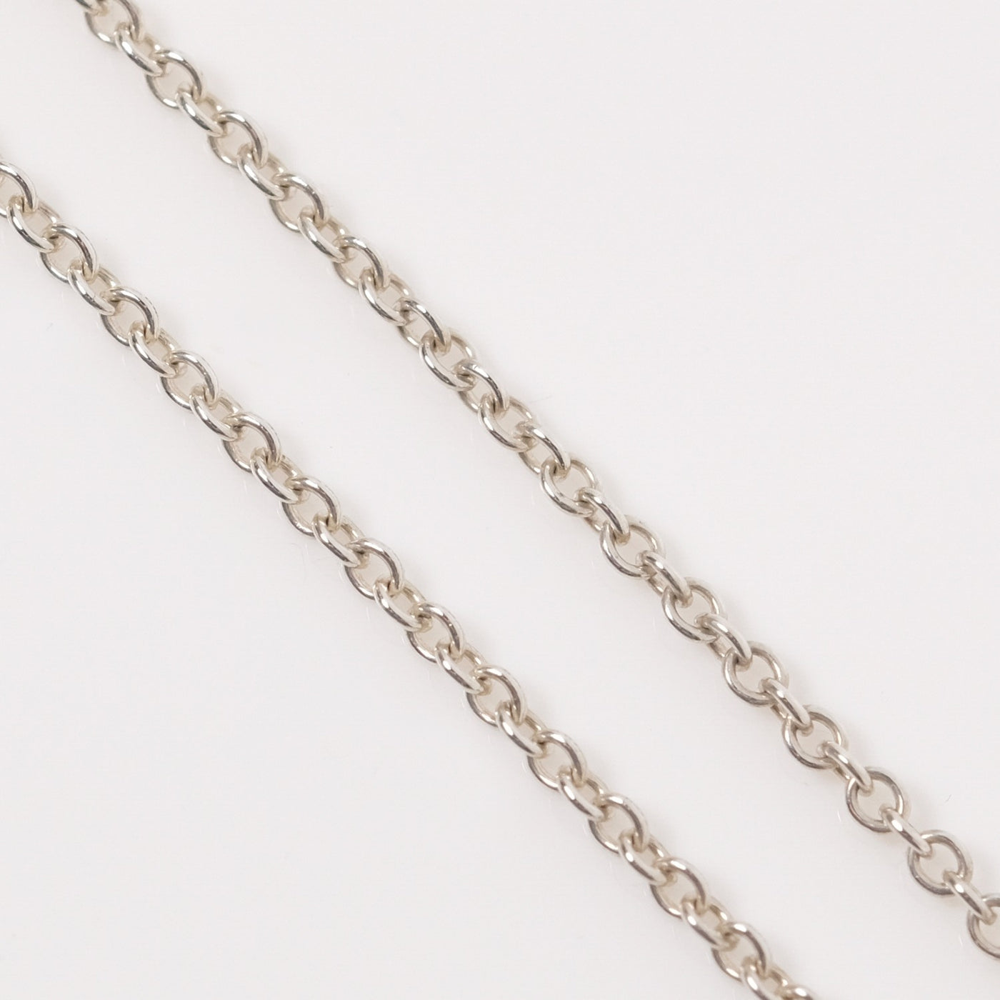 美品　ティファニーエルサ・ペレッティ ダブルループネックレス　シルバー925 TIFFANY&Co.】ティファニー ダブルループ エルサ・ペレッティ シルバー