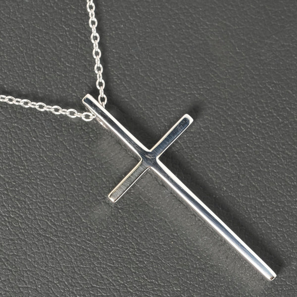 TIFFANY&Co.】ティファニー クロス K18ホワイトゴールド レディース