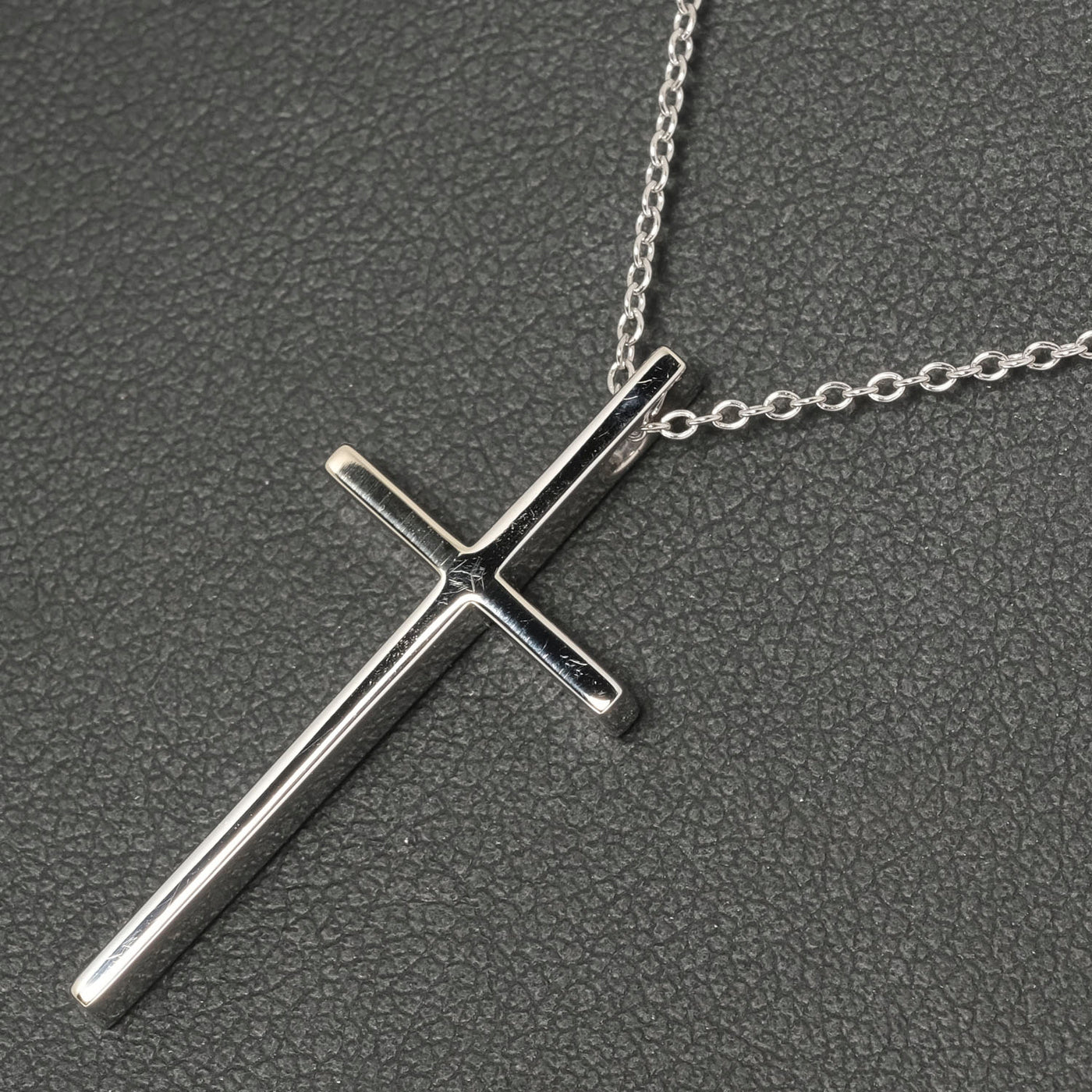 TIFFANY&Co.】ティファニー クロス K18ホワイトゴールド レディース