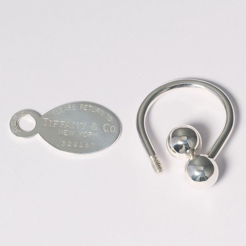 [TIFFANY & CO.] Tiffany Obaltag Return toe Silver 925_ Keychain A-Rank