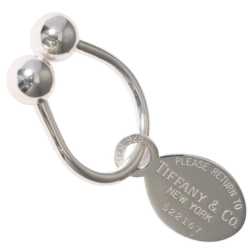 [TIFFANY & CO.] Tiffany Obaltag Return toe Silver 925_ Keychain A-Rank