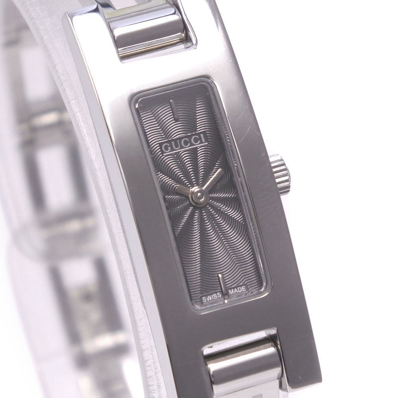 【GUCCI】グッチ
 腕時計
 3900L  ステンレススチール シルバー クオーツ グレー文字盤 レディースAランク