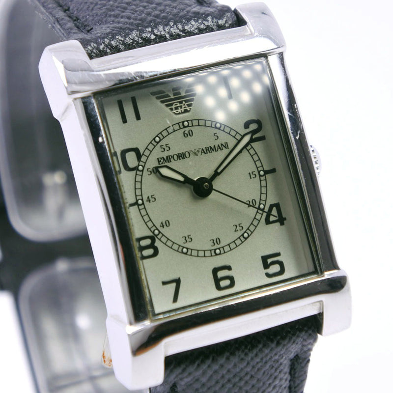 ARMANI】エンポリオ・アルマーニ AR-0212 腕時計 レザー×ステンレス