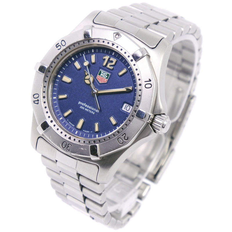 【TAG HEUER】タグホイヤー
 2000シリーズ クラシック WK1113 腕時計
 ステンレススチール クオーツ メンズ ネイビー文字盤 腕時計