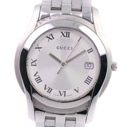 GUCCI] Gucci 5500m wristwatch Stainless Steel Quartz Men's Silver