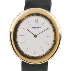 [Chaumet] SHOME Oval Reloj K18 Oro amarillo x Cuarzo Cuarzo Damas White Dial Dial Reloj