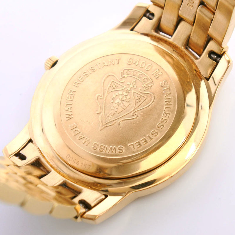 【GUCCI】グッチ
 5400M 腕時計
 ステンレススチール ゴールド クオーツ メンズ 白文字盤 腕時計