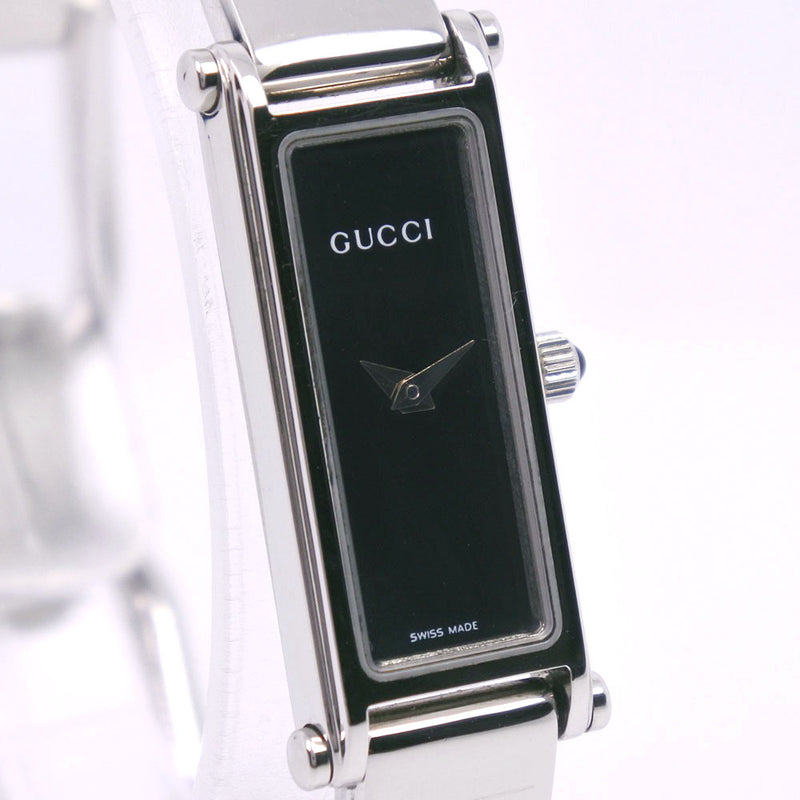 GUCCI] Gucci 1500L watch Stainless Steel Quartz Ladies Black