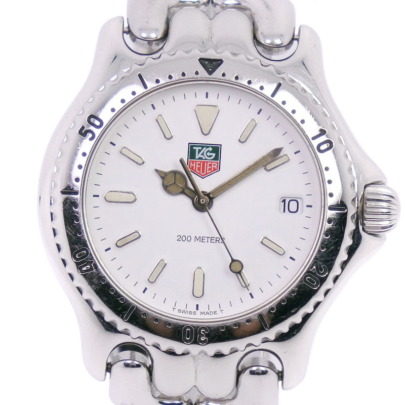 【TAG HEUER】タグホイヤー
 セル デイト S90.813 腕時計
 ステンレススチール クオーツ メンズ 白文字盤 腕時計