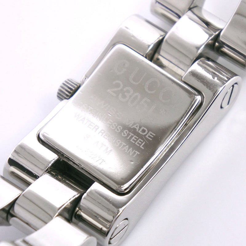 【GUCCI】グッチ
 2305L 腕時計
 ステンレススチール クオーツ レディース シルバー文字盤 腕時計