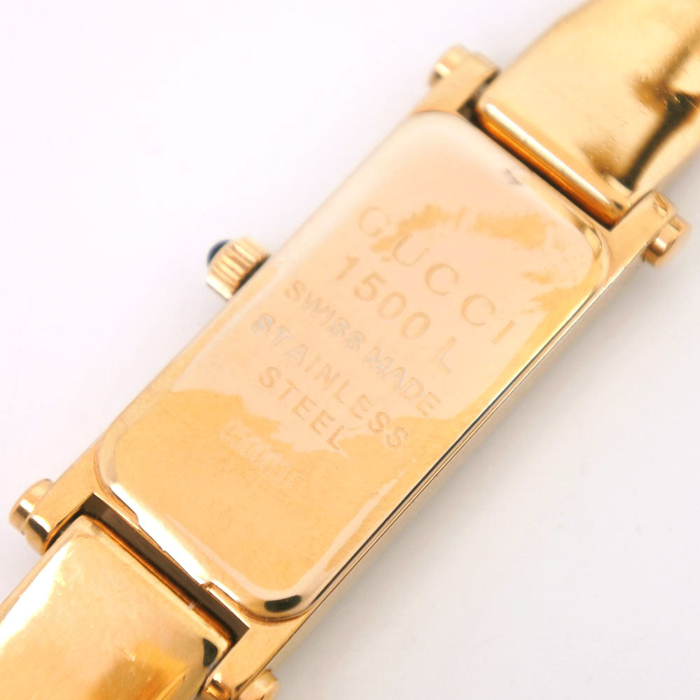 59-9☆超美品☆ GUCCI グッチ 腕時計 1500L ゴールド 金文字盤