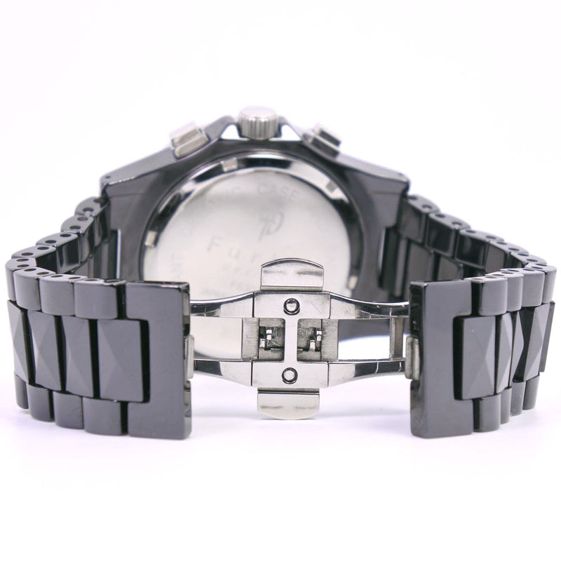 [Furbo] Furubo IL Sole FS302 Reloj de reloj solar de cerámica Men Black Dial Watch