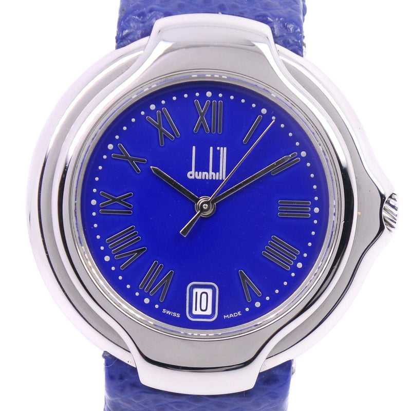 【Dunhill】ダンヒル
 ミレニアム 8001 腕時計
 ステンレススチール×レザー クオーツ ユニセックス 青文字盤 腕時計
A-ランク