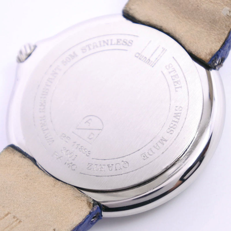 [DUNHILL] Dunhill Millennium 8001 Watch Stainless Steel x Leather Quartz Unisex Blue Dial Watch A-Rank