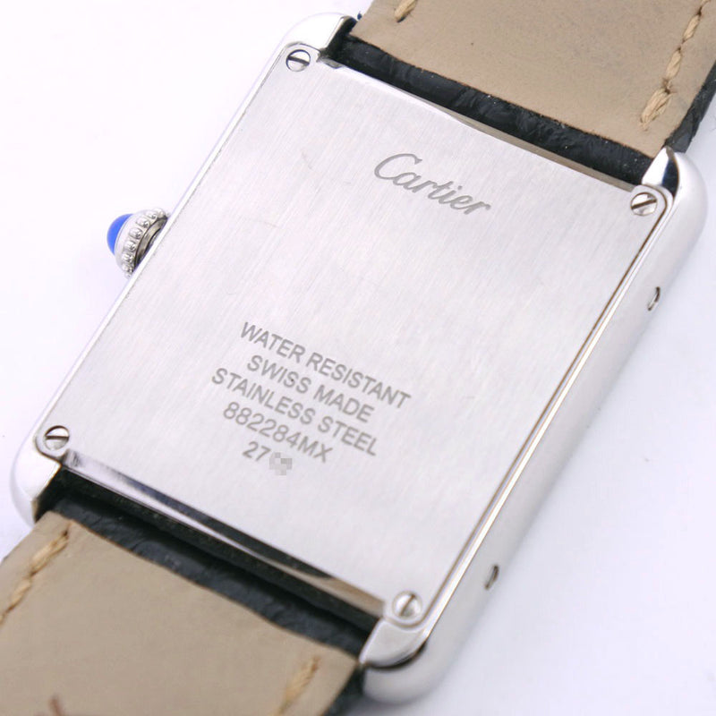 【CARTIER】カルティエ
 タンクソロLM W5200003 腕時計
 ステンレススチール×レザー クオーツ メンズ 白文字盤 腕時計
Aランク