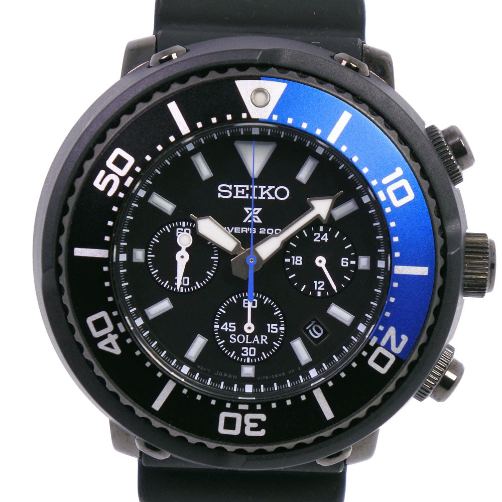 SEIKO】セイコー プロスペックス V175-0EC0 ステンレススチール×ラバー